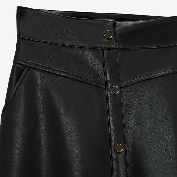 SOLD! LAST ONE!!! ZARA A-Line Midi Skirt with Buttons* - Picture 11 of 13